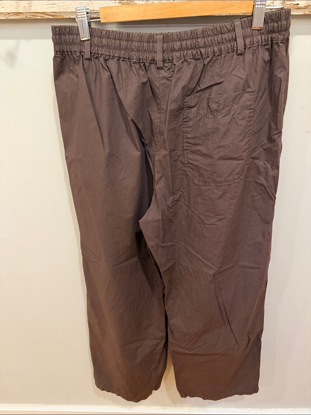 Anthropologie Maeve The Brooklin Poplin Tie Front Pull On Pants - Picture 5 of 10